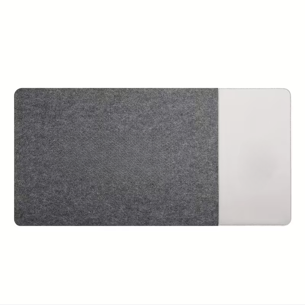 Large Anti-Slip Felt &amp; PU Leather Desk Mat
