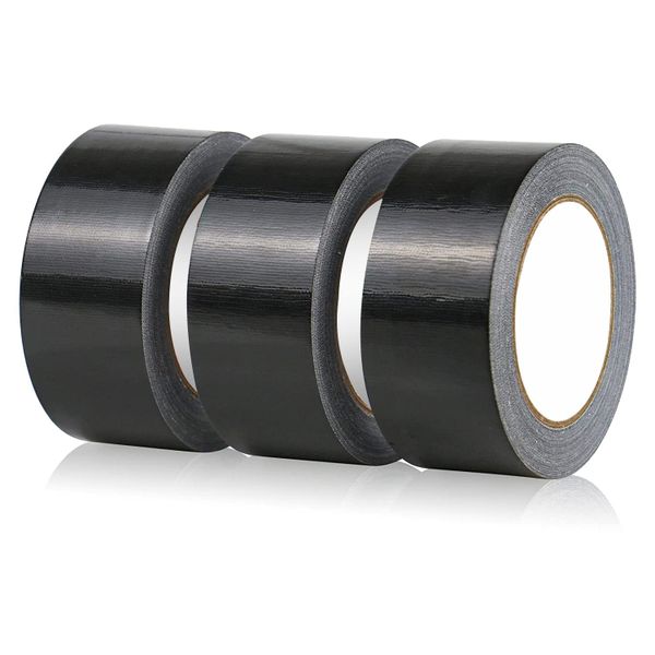 Black Gaffer Tape 50mm x 10m Tape 3 Pack