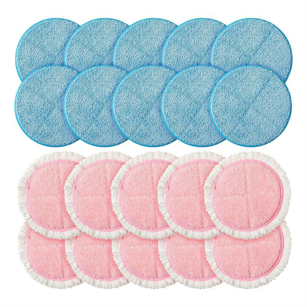 20 Pack Electric Mop Pads Spin Replacement 7.28 Inch Round Mop Pads