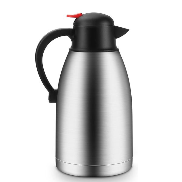 Stainless Steel Thermos Carafe Double Walled Vacuum Fully Sealed for Coffee