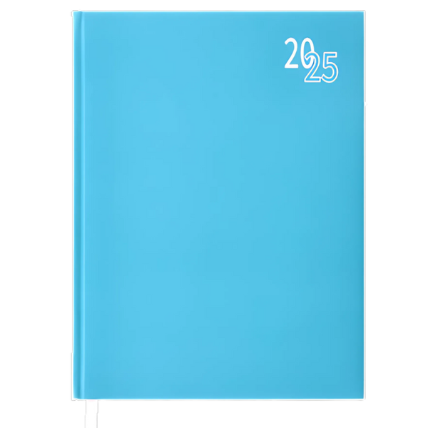 2025 A4 Diary - Turquoise Blue
