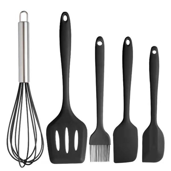 5 pieces Silicone Nonstick Kitchen Utensils Set