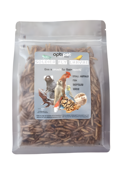Optipet Soldier Fly Larvae 100g - Organic, Nutrient Rich Pet Food