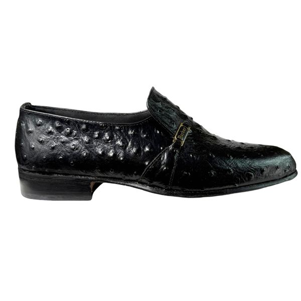 Barker Calvin Ostrich Moccasin - Luxury Men's Exotic Leather Slip-On Shoe