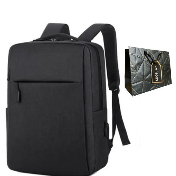 High Quality Sleek Design Tech Backpack with USB Port &amp; Luxury Simpsons Bag