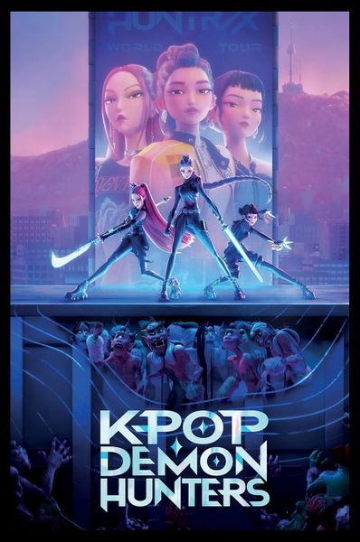 K-Pop Demon Hunters (Stage) Poster with Black Frame - 66cm x 96.5cm