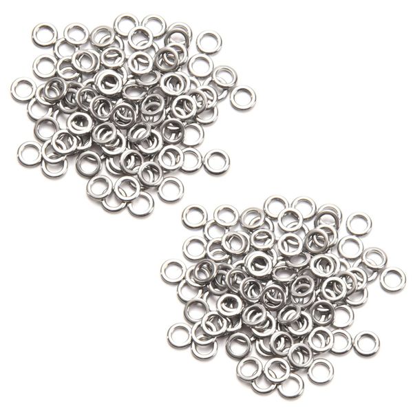 Fishing Solid Ring Jigging Fishing 304 Stainless Steel Very Large 1#