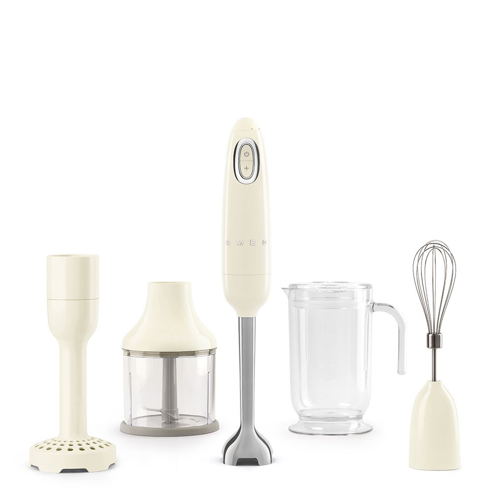 Smeg Cream Retro Hand Blender 700w 4 Speed Dial Control Turbo function