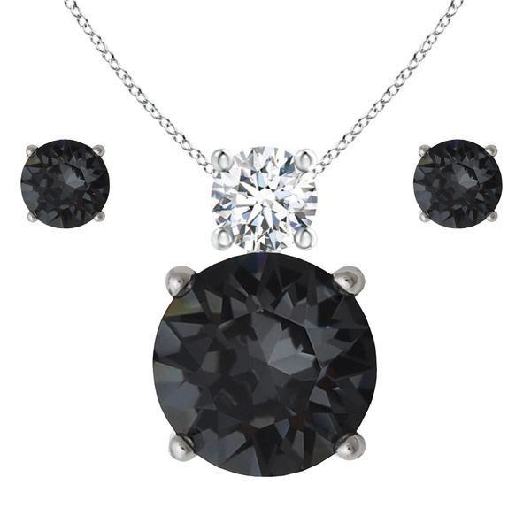 Stella Luna Amy Jewellery Set - Silver Night Crystal
