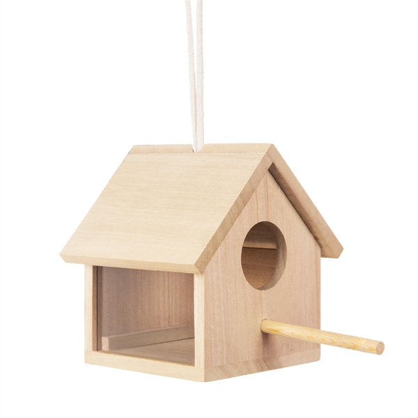 Outdoor Bird Houses Transparent Wooden Bird House for Outside