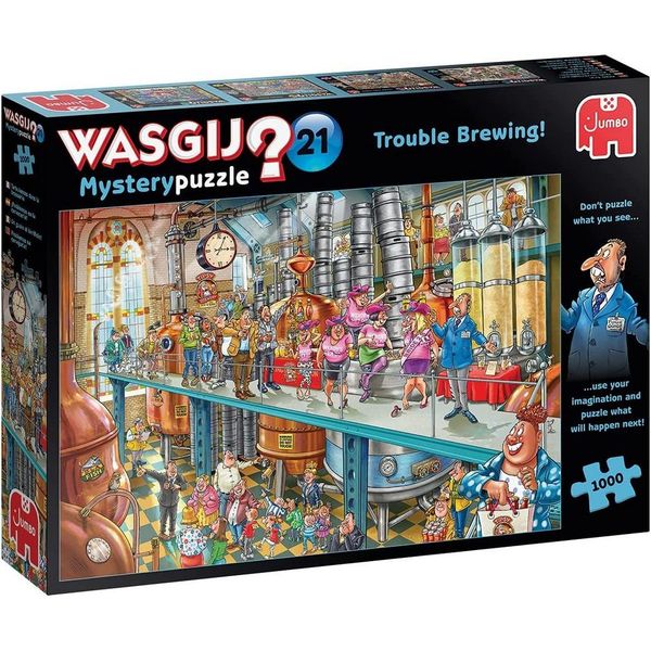 Jumbo 1000Piece Puzzle Wasgij Mystery 21 Trouble Brewing!
