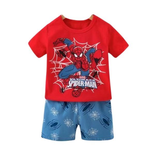 Kids Blue SuperHero Sleepwear Set - Cotton Pyjamas