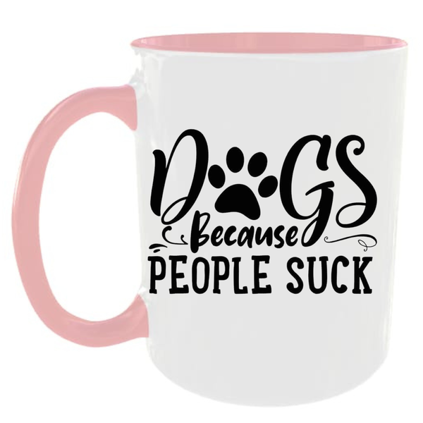Dogs Pink Mug image