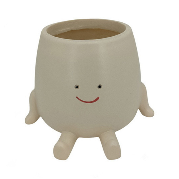 Smile Face Planter Pot Funny Plant Pot for Indoor Outdoor Plants A