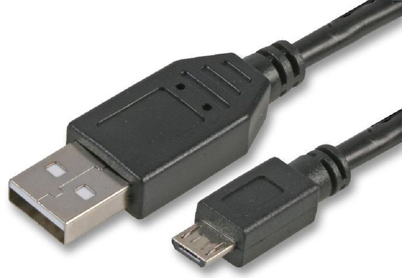 Pro Signal PSG90890 Lead, USB A M-USB Micro B M 1M Blk