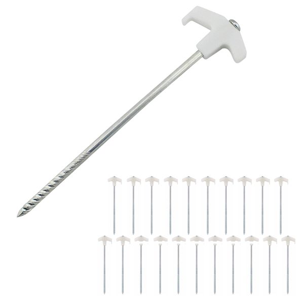 22 Pieces Outdoor Camping Luminous Ground Nails Windproof Fixing Nails