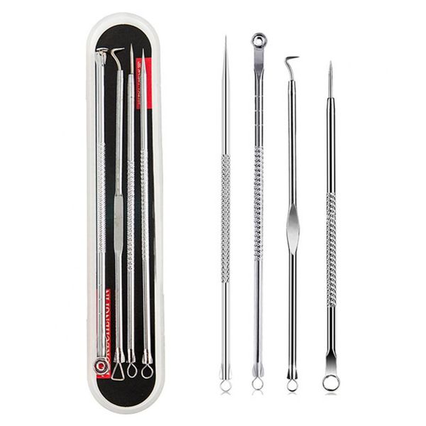 4 Piece Blackhead, Acne &amp; Comedone Removal Kit With Travel Case