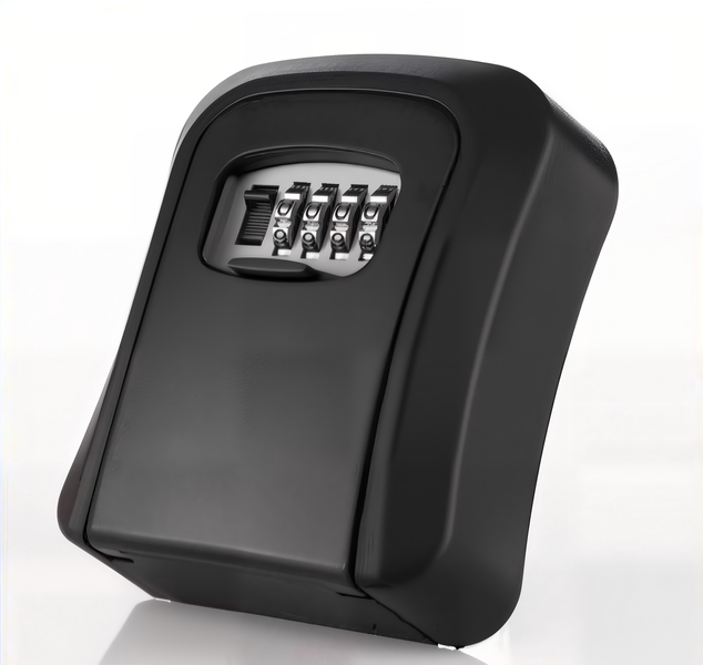 QKTNIUBI Wall-mounted Key Box with Padlock, Password Lock