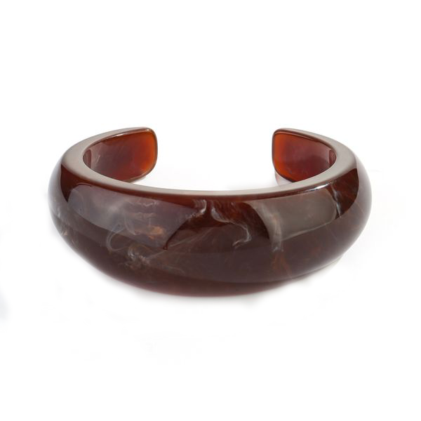 ZELTRYN Retro Dyeing Open Bracelet with Exaggerated Simplicity