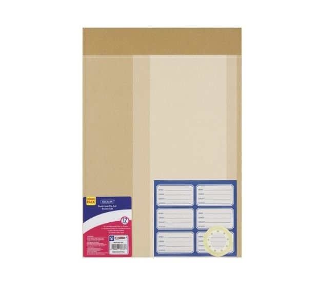Marlin - Book Cover Pre-cut Brown Kraft Combo (Pack Of 10)