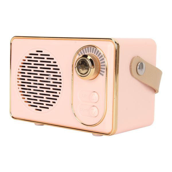 Retro BT Speaker, 5.0, MP3, Pink