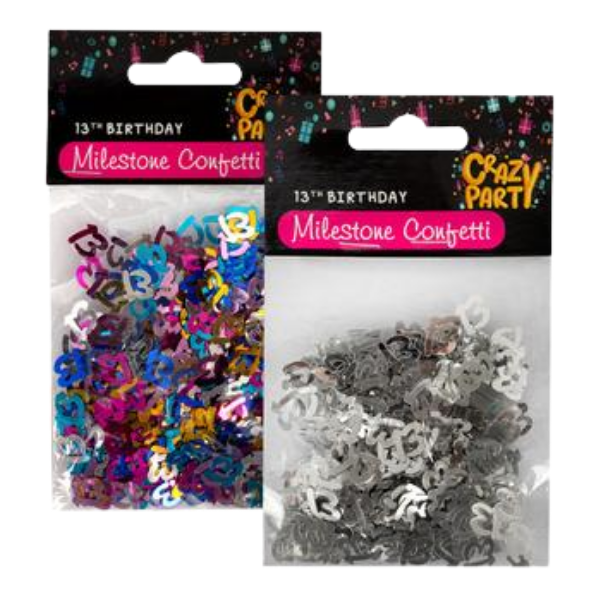 SD Party Supplies - Milestone 13 Confetti - Pack of 4