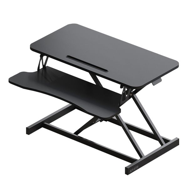 AIYATO Height Adjustable Standing Desk Converter with Wide Keyboard Tray