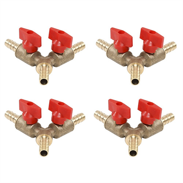 3 Way Shut off Ball Valve / Valve Clamp Fitting Hose Compatible with None
