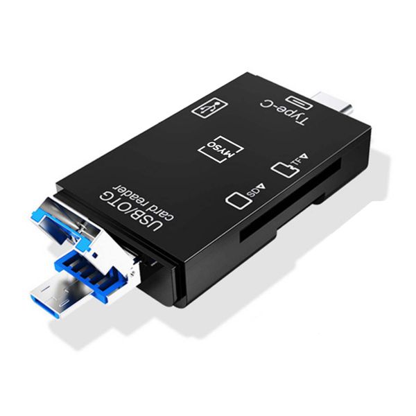 MYSO 6-in-1 USB 2.0 Card Reader - Multi-Format Memory Adapter