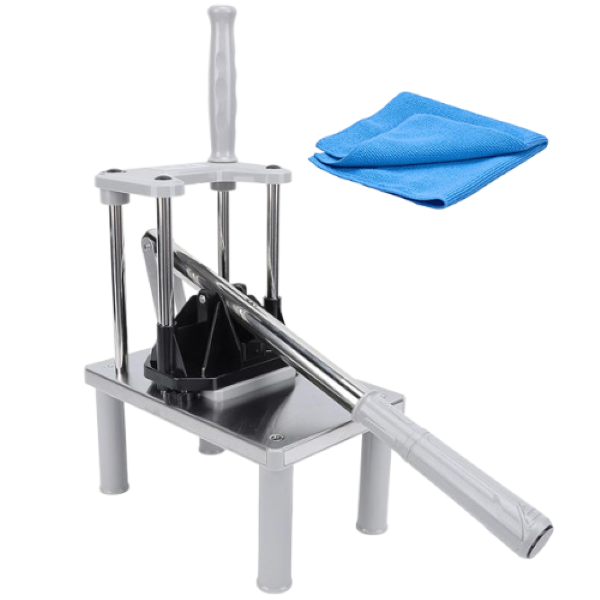 Stainless Steel Commercial Potato Chopper with Cleaning Cloth
