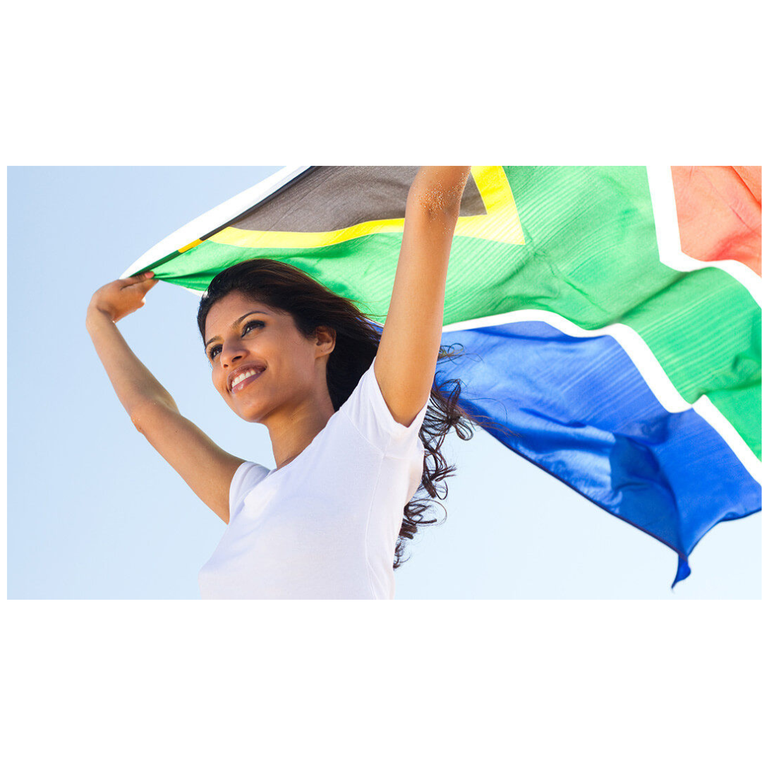 Home South African Flag With Pole Fitting (144cm x 86.5cm) | Shop