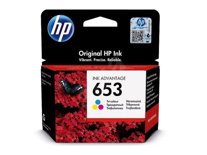 HP 653 Tri-Color Ink Advantage Cartridge