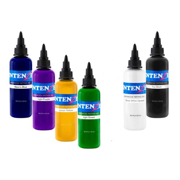 Intenze High Quality Tattoo Ink - 6 Colors