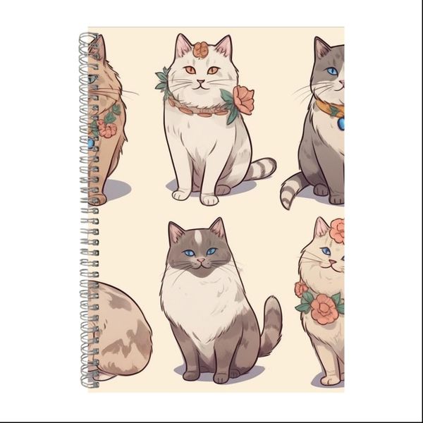 BIRMAN CAT Watercolor Gift Idea A4 Notepad 258