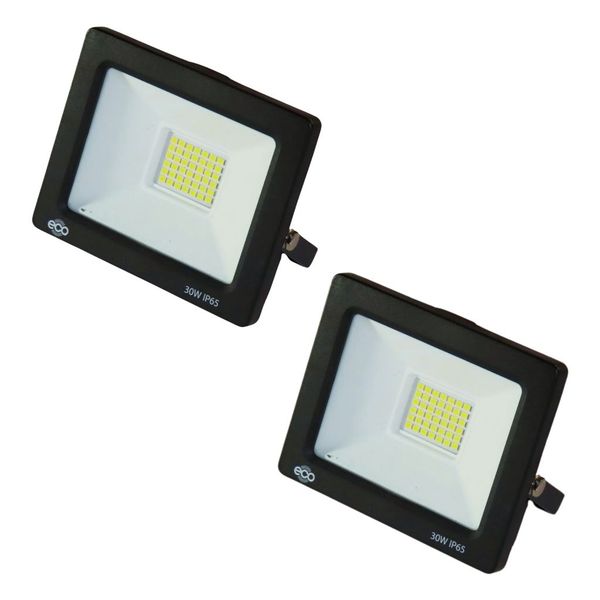 Eco 30W Slim Floodlight - Double Pack | High Brightness | Cost Effective