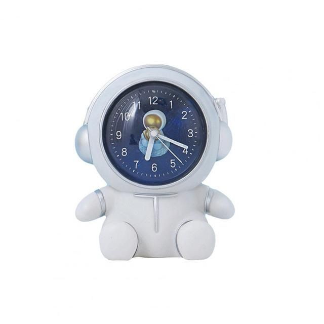 Space Astronaut Night Light, Analogue Alarm Clock with Piggy Bank