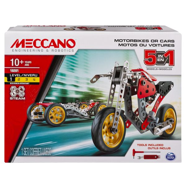 Meccano 5-in-1 Bikes or Cars