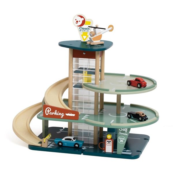 Classic World Vintage Parking Garage - Wooden