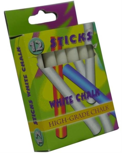 Brainware Kids White Chalk - Pack Of 12