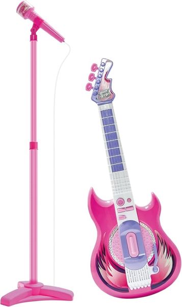 Rockin Guitar And Stage Microphone Set