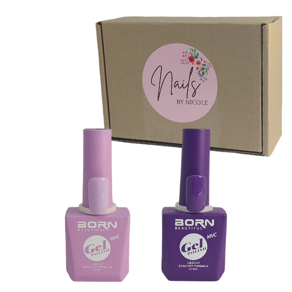 BB UV/LED Gel Nail Polish - Purple 066 &amp; 070 - 2 Piece - Nails by Nicole