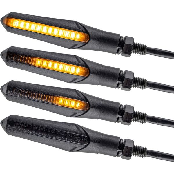 Motorcycle Indicators Motorcycle LED (4-Piece) ABS IP67 Flowing Turn Signal