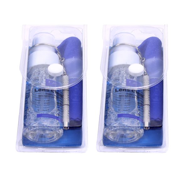 Lens Cleaning Kit-Lens Cleaner-Microfibre Cloth-Keyring Screwdriver-2 Pack