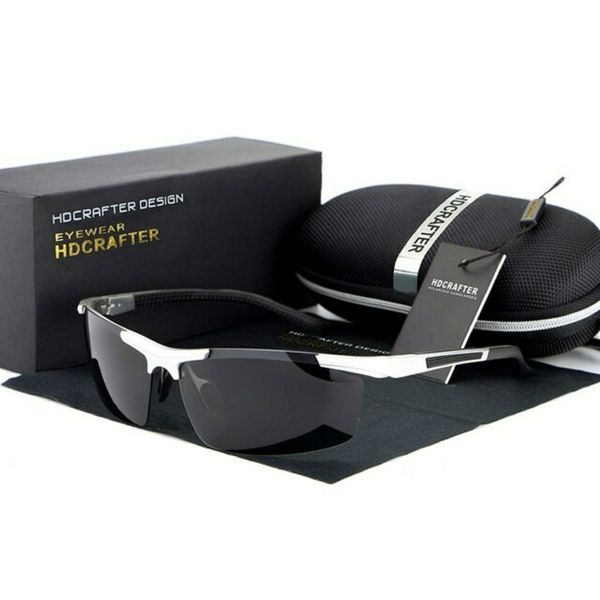 HDCRAFTER Design Men's Bolt Polarised Sunglasses Silver