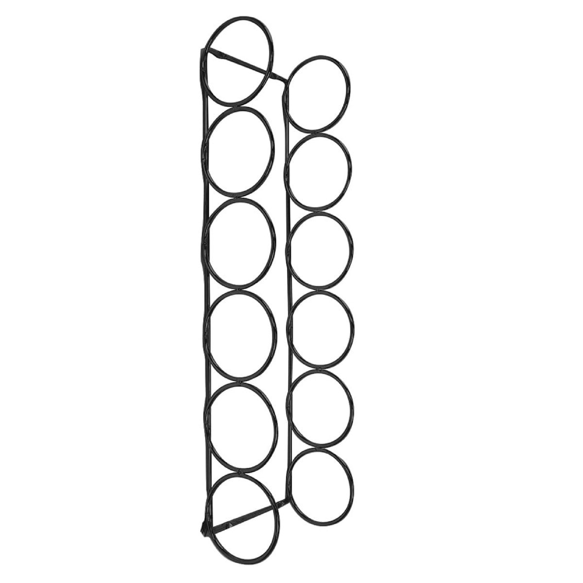 Wine Rack 6 Bottle Ring Holder Slimline Matte Black Shop Today Get It Tomorrow