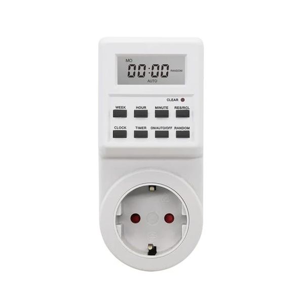 Electronic Digital Programmable Display Intelligent Plug Timer