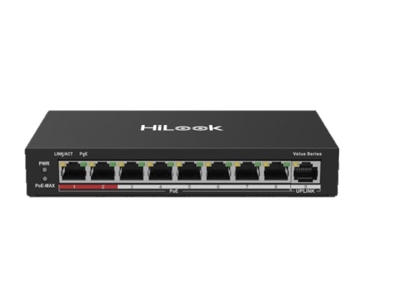 HiLook 8 Port Fast Ethernet Unmanaged POE Switch
