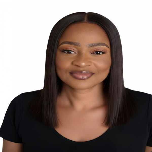 Marigold 12 inch Straight Bob Wig - Human Hair with 13x4 Lace Front
