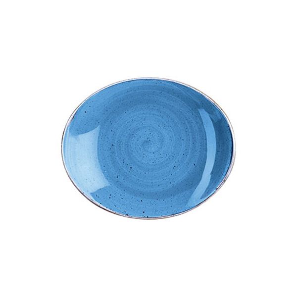 Churchill Stonecast Cornflower Blue Oval Plate12 Pcs