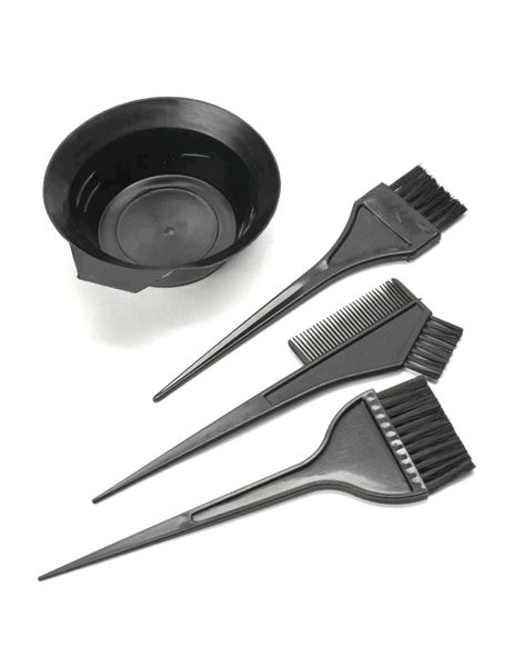 Hair Dye Bowl &amp; Brush 4 Piece